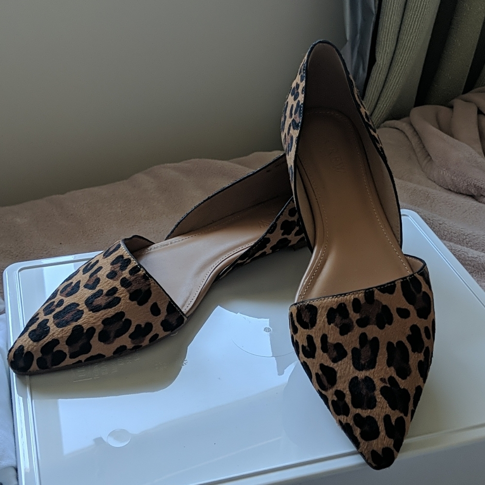J Crew Leopard Flats